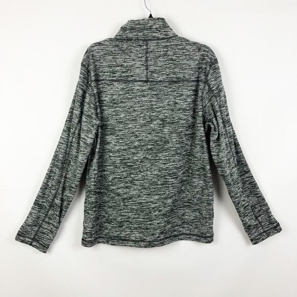 Vintage 1946 Mens Fleece Pullover Sweatshirt Large Gray Quarter Zip NWT - Picture 2 of 6